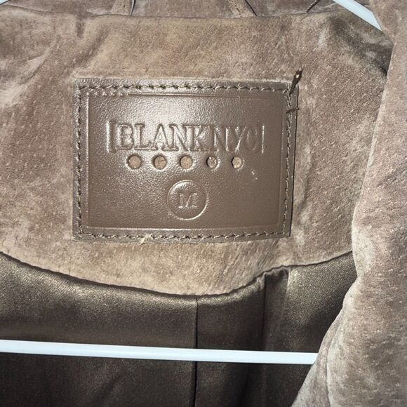 BlankNYC Suede Motorcycle Jacket - Sand Stoner M - Picture 8 of 9